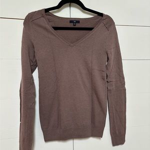 Gap taupe v-neck sweater